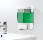 Wall mounted high capacity manual  hand sanitizer  dispenser  suitable for bathroom and kitchen sensor dispenser