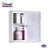 Wall mounted small stainless steel household medicine cabinet