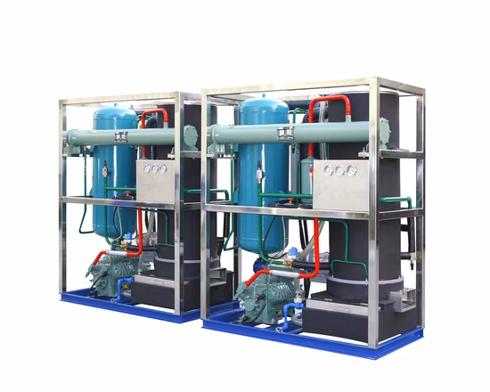 Water Cooled 1t 1000 Kgs/24h Refrigeration Unit Manaufacture New Automatic Ice Pipe Machine