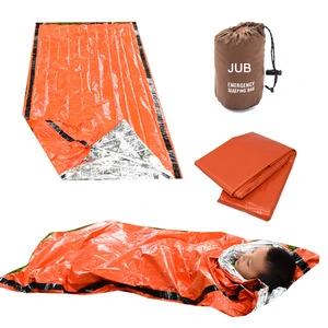Waterproof Heated Emergency Orange Sleeping Bag Bivy Survival Emergency Sleeping Bag Thermal for Camping