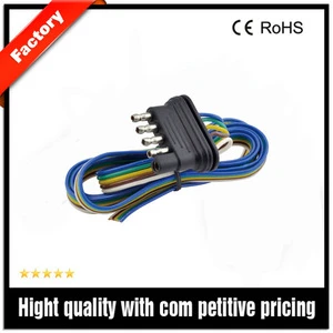 Waterproof Trailer Wiring Connector,5 Pin Connector With Tin Plated Terminals
