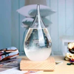 Weather Forecast Storm Glass Bottle Crystal Water Drop Shaped New Year Home Decor Gift Figurines Crafts