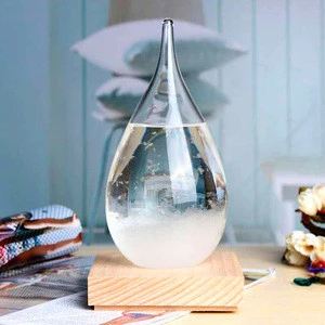 Weather Forecast Storm Glass Bottle Crystal Water Drop Shaped New Year Home Decor Gift Figurines Crafts