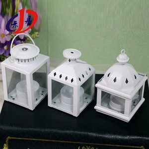 Wedding favors metal iron mini hurricane lantern for Home/Christmas/Party decoration