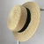 Import Wheat straw flat - topped straw hat for men summer bow sun visor summer beach from China