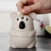 Wheat straw funny creative cute koala container automatic toothpick holder