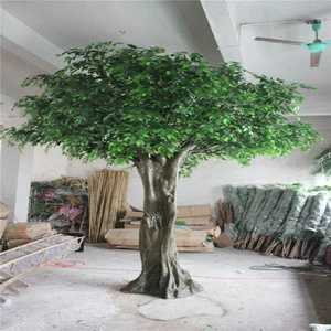 white ficus leaf tree artificial plants of leaves,artificial lighted banyan trees
