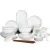 Import White luxury ceramic dinnerware sets for home  plates sets dining sets from China