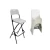 Import White Plastic Bistro Chairs, Outdoor Folding Bar Chair, Foldable High Chair from China