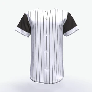 White Striped Softball Jersey/Blank Baseball Jerseys Wholesale