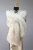 Import White Wrap Wedding Fox Cape Fur Stole Shrug Faux Fur Scarf from China