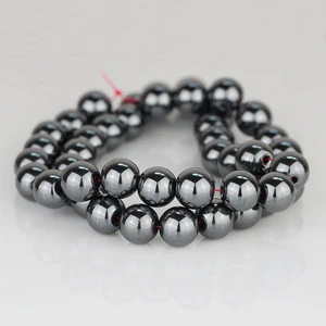 Wholesale 10mm round shape gemstone jewelry natural hematite stone beads