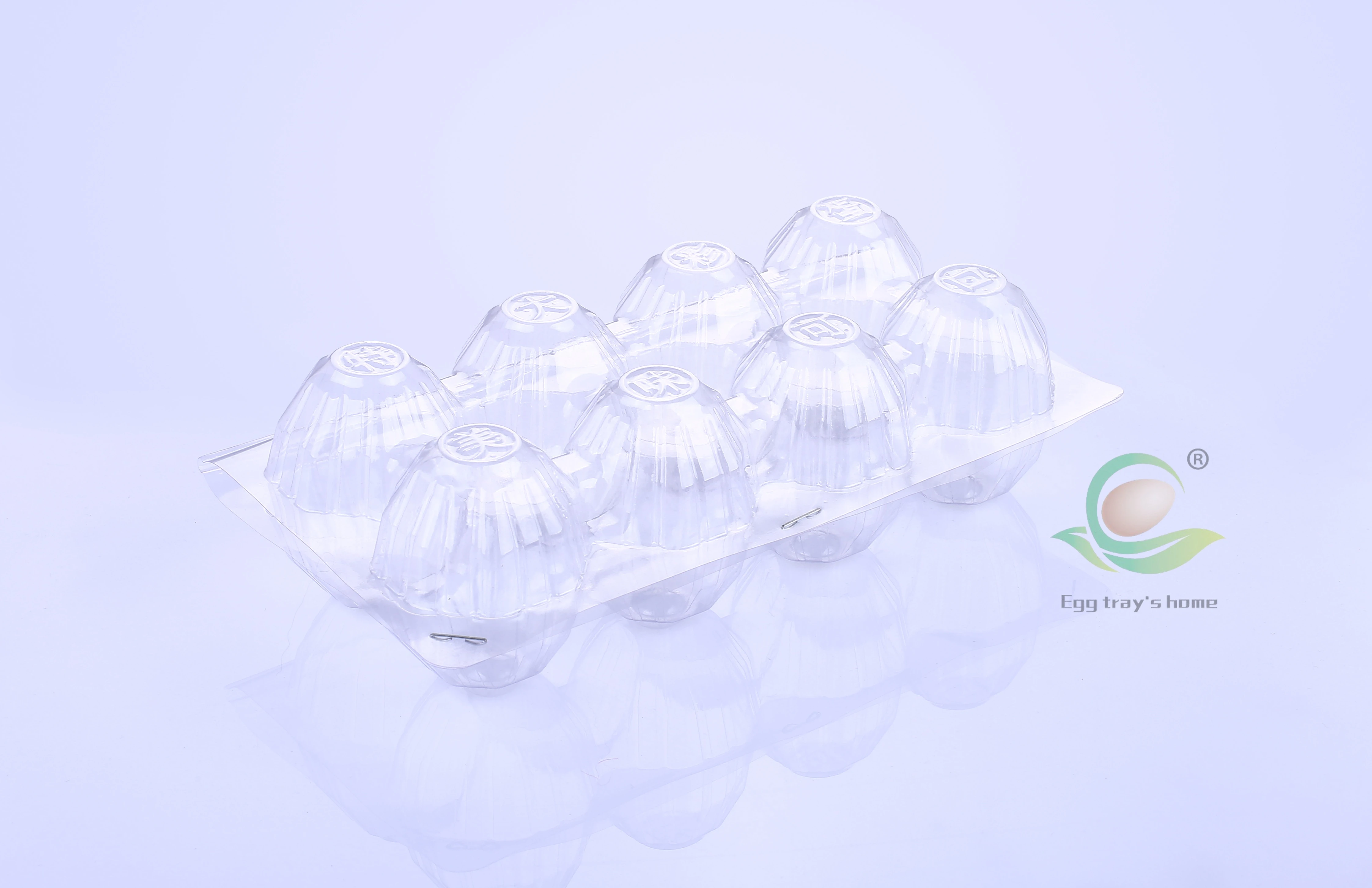 Wholesale 8 Holes Plastic Clamshell Blister Egg Tray Packaging