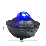 Wholesale Baby Blue tooth Speaker Music Star led Night Laser Light Projector with remote control