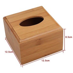 Wholesale bamboo wooden tissue holder box