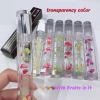 Wholesale base nude fruits pieces 10 colors rose gold lip gloss tube with great price