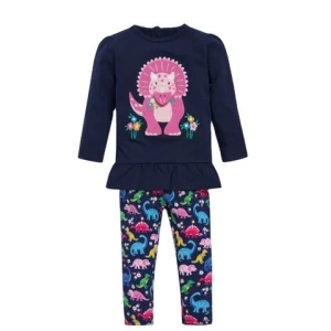 Wholesale Boutique Children Clothing Set European Girls Comfortable and Breathable Kids Clothes Custom Hot Selling Garment