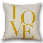 Wholesale Custom Fashion Style Pillow Case Printed Linen Pillow Cover For Decor