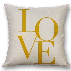 Wholesale Custom Fashion Style Pillow Case Printed Linen Pillow Cover For Decor