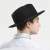 Import Wholesale Custom Logo High Quality Australia Wool Black Formal Felt Fadora Hats For Men from China
