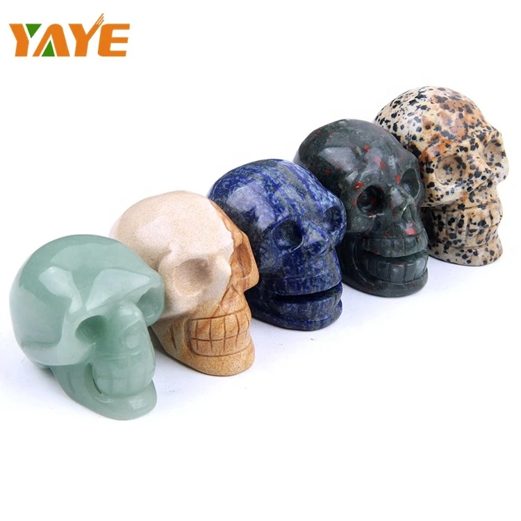 Wholesale Hand Carved Stone Sculpture Crystal Skulls Statue for Decor