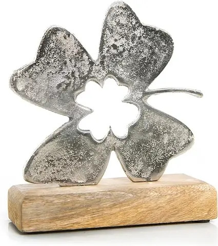 Wholesale handmade Clover Leaf Lucky Charm Gift Wedding Birthday Farewell Wood Metal Large  for Good Luck