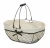 Import Wholesale Home Sundries Organizer Wrought Steel Weaving Storage Picnic Basket from China