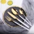 Import Wholesale Mirror Polish Flatware Set Gold Cutlery Stainless Steel fork and knife set wedding gift from China