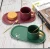 Import Wholesale Modern Style Ceramic Coffee Cups and Dessert Tray Set With Spoon from China