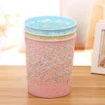 Wholesale Plastic dustbin plastic waste bin trash can waste paper bin