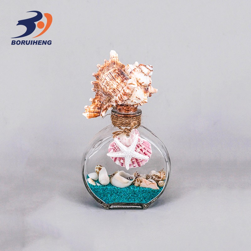 Wholesale special shape floating wishing drift lucky glass bottle with cork