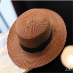 Wholesale Straw Panama Fedora Women Beach Hat