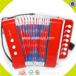 Wholesale top quality toddlers wooden toy accordion professional children wooden piano accordion W07K006A