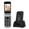 Wholesales  Dual LCD 2.8 +1.77 4G Flip Folding Bar Phone  for Senior  Unlocked 4G LTE Bar Phone With Charging Base