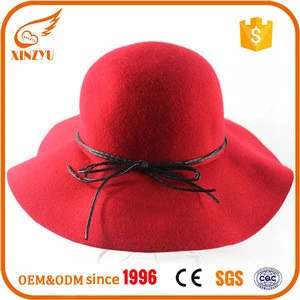 Wide Brim Fedora Hat Winter Wool Felt Men Women Fedora Hat