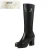 Import Winter Genuine Leather Boots Women Military Shoes High Heeled Mid Calf Women Long Boot Warm Snow Boots Lady from China