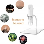 Wireless Digital Microscope Handheld USB HD Inspection Camera with Stand Computer 50x-1000x Magnification