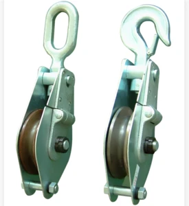 W.L.L 0.5-32T Open rope Single Sheave Pulley 3/8&quot; Rope x 2&quot; Sheave Stainless Steel Swivel Eye Block