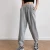 Import Womens 2021 spring new high-waisted thin drawstring elastic waist loose guard pants closed feet casual sports pants from China