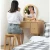 wood furniture bedroom drawer wooden vanity makeup table dresser with mirror