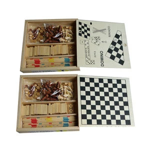 wood toy High quality kids wooden chess sets,hot sale 4 in 1 wooden chess game HC287364
