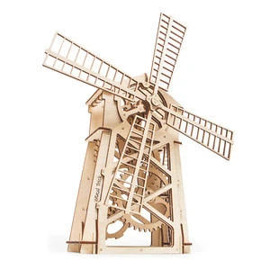 Wood Trick Mill 3d wooden puzzle - mechanical constructor, wooden jigsaw puzzle for teens and adults