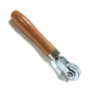 Wooden Handle Patch Tyre Retreading Repair Pinch Roller Hand Tool