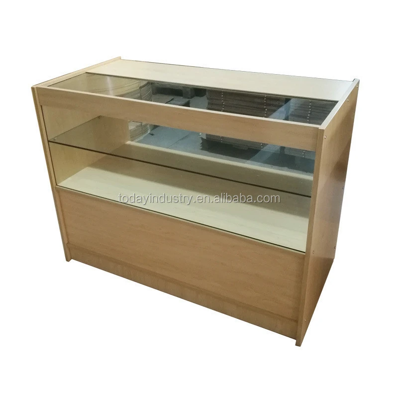 Wooden material reception desk front desk counter