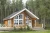 Import wooden modern prefab log cabin one floor wooden house from China