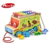 wooden toys pull toy animal car kids educational toys