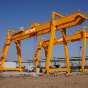 Workshop use double girder gantry crane 20 ton rail type gantry crane manufacturer