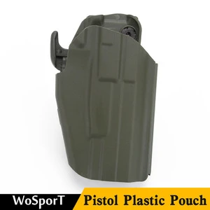 WoSporT Tactical Plastic Gun Airsoft Pistol GLOCK19 23 38 Gun Holster for Hunting Shooting Sport Paintball Game Army Combat Belt