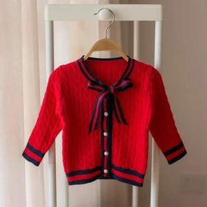 X65265A   2018 Baby Girls Clothes Knitted Cardigans Princess Girls Sweaters