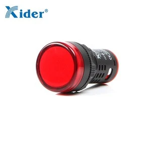 Xider GREEN 22mm 6V/12V/110V/220V AC/DC LED Signal indicator light AD22-22ES/G